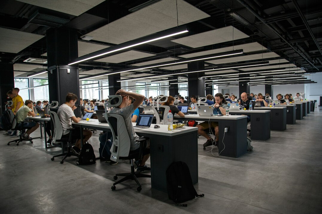 modern office with tech